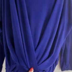 Elegant Blue Women's Top - XL